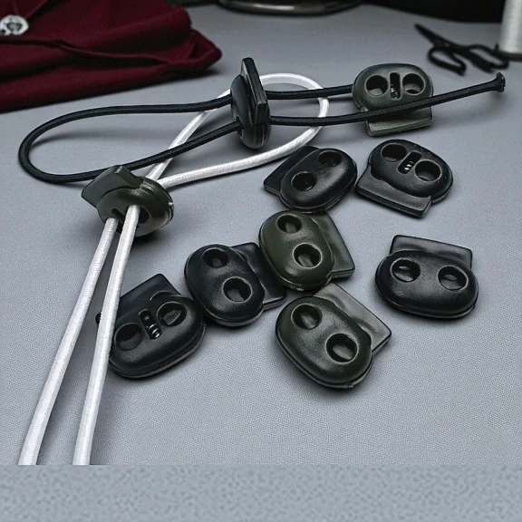 İki Delikli Plastik Stoper 5 mm Delik Çaplı 100 Adet/Paket H005004promo