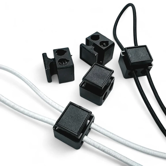 İki Delikli Plastik Stoper 5 mm Delik Çaplı Üstten Basmalı Stoper H008505