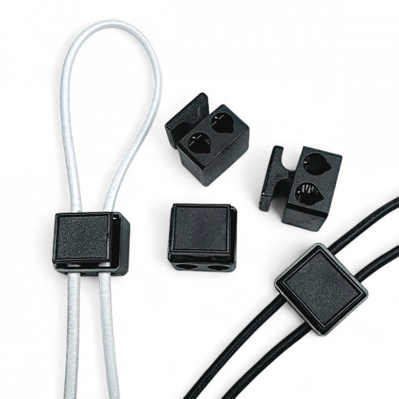 İki Delikli Plastik Stoper 5 mm Delik Çaplı Üstten Basmalı Stoper H008505