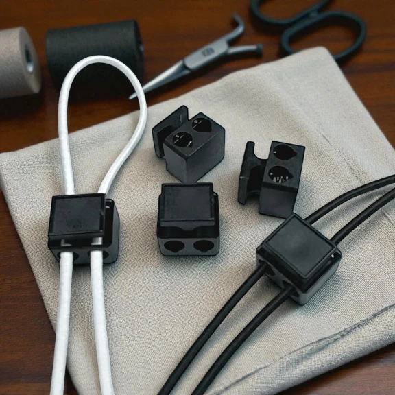 İki Delikli Plastik Stoper 5 mm Delik Çaplı Üstten Basmalı Stoper H008505