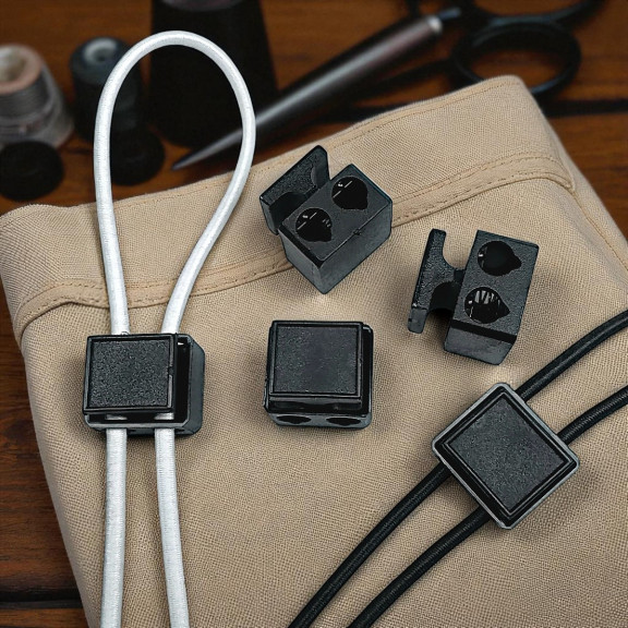 İki Delikli Plastik Stoper 5 mm Delik Çaplı Üstten Basmalı Stoper H008505