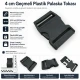 4 cm / 1.57 in Snap Bandolier Buckle - Durable Plastic Buckle for Bags and Accessories