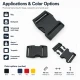 4 cm / 1.57 in Snap Bandolier Buckle - Durable Plastic Buckle for Bags and Accessories
