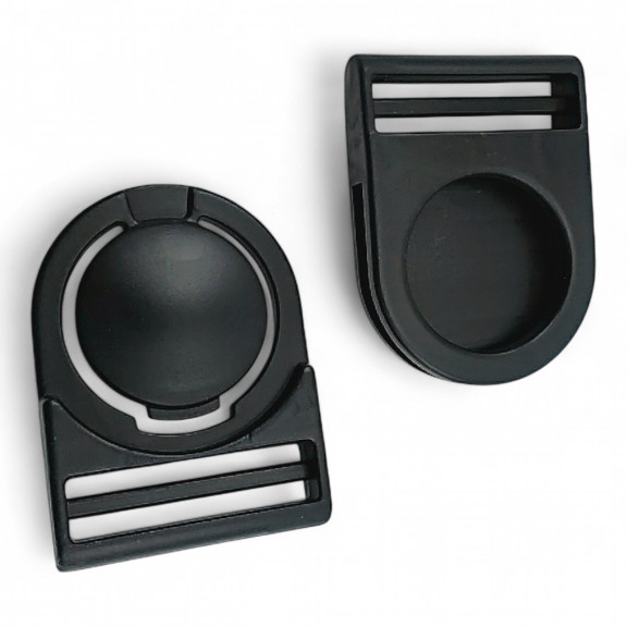 Plastik Palaska Tokası 3 cm Üstten Düğmeli Plastik Toka H007012