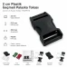 Plastic Bandolier Buckle 2 cm / 0.79 in Snap-On Plastic Buckle for Bags and Webbing H009074