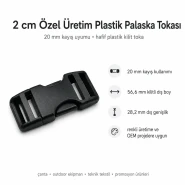 Palaska Tokası 2 cm Geçmeli Plastik Toka Özel Üretim H009074SPC