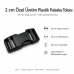 Palaska Tokası 2 cm Geçmeli Plastik Toka Özel Üretim H009074SPC