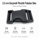 Geçmeli Palaska Toka 2,5 cm Geçmeli Plastik Çanta ve Kayış Tokası H009076, kaliteli plastik malzemeden üretilmiş, çanta
