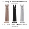 37 cm Tip 10 Naylon Mont Fermuarı Açık Uçlu Separé ZPHSN0037T10