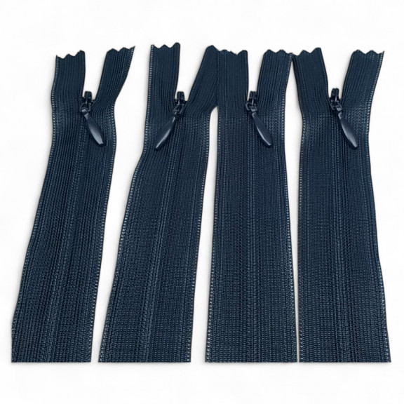 22 cm Kapalı Uçlu (Dipli) Gizli Tül Fermuar ZPHSN0022TUL