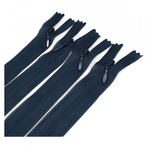 22 cm Kapalı Uçlu (Dipli) Gizli Tül Fermuar ZPHSN0022TUL