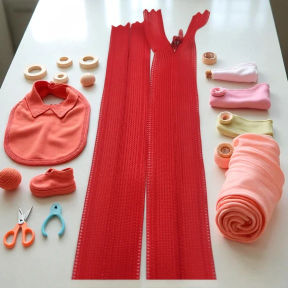 25 cm Kapalı Uçlu (Dipli) Gizli Tül Fermuar ZPHSN0025TUL