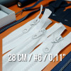 28 cm  - 0,11" #6 Nylon Sweatshirt Zipper – Open End (Separate) ZPHSN0028T6