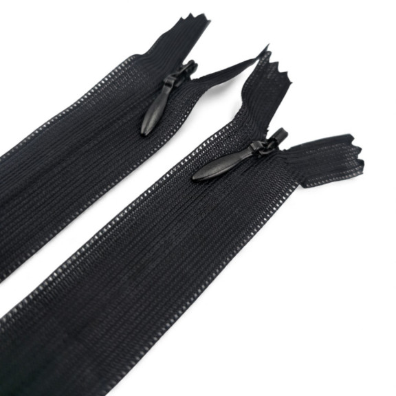 30 cm Kapalı Uçlu (Dipli) Gizli Tül Fermuar ZPHSN0030TUL