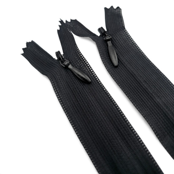 30 cm Kapalı Uçlu (Dipli) Gizli Tül Fermuar ZPHSN0030TUL