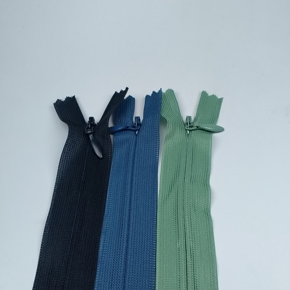 35 cm Kapalı Uçlu (Dipli) Gizli Tül Fermuar  ZPHSN0035TUL