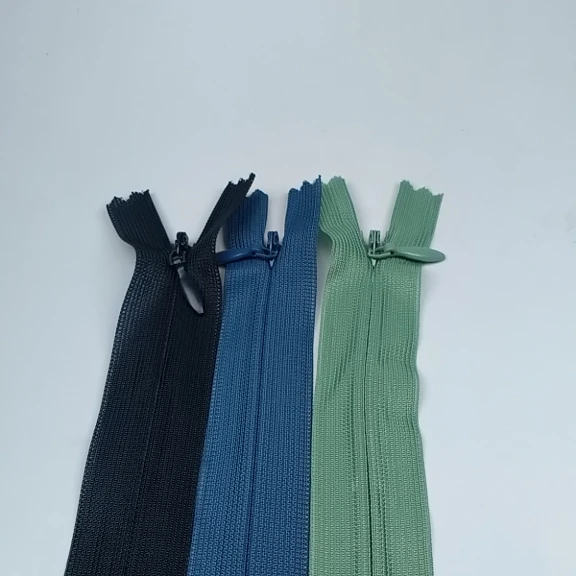 35 cm Kapalı Uçlu (Dipli) Gizli Tül Fermuar  ZPHSN0035TUL