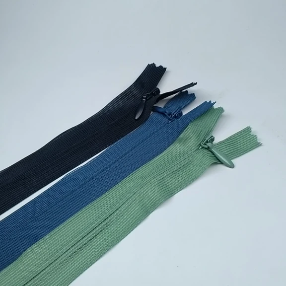 35 cm Kapalı Uçlu (Dipli) Gizli Tül Fermuar  ZPHSN0035TUL