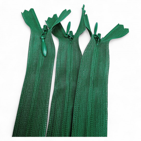 40 cm Kapalı Uçlu (Dipli) Gizli Tül Fermuar  ZPHSN0040TUL