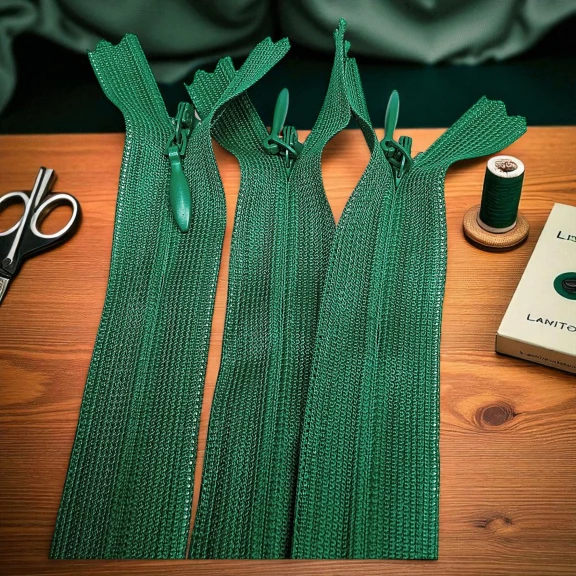 40 cm Kapalı Uçlu (Dipli) Gizli Tül Fermuar  ZPHSN0040TUL