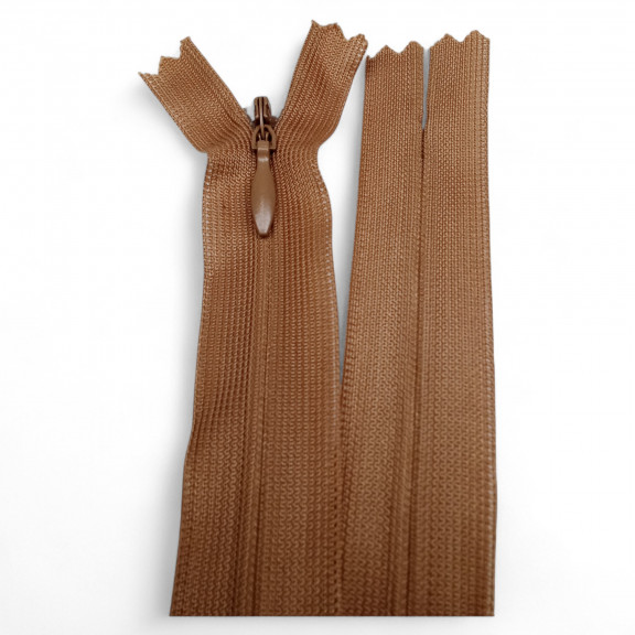 50 cm Kapalı Uçlu (Dipli) Gizli Tül Fermuar ZPHSN0050TUL