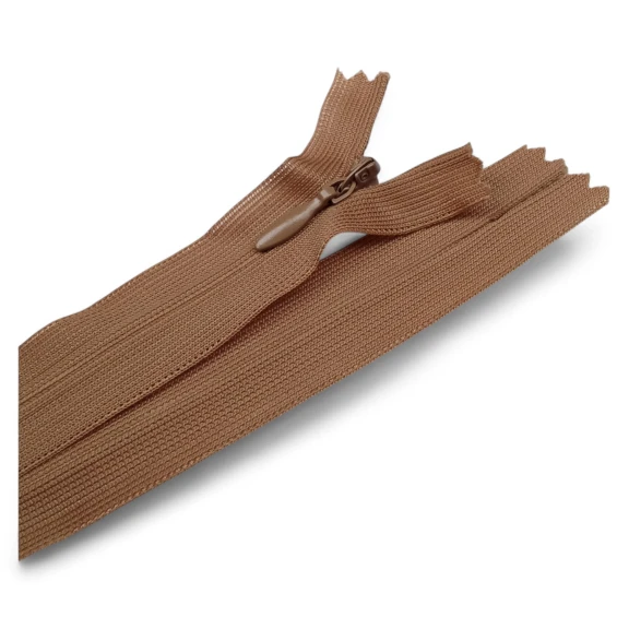 50 cm Kapalı Uçlu (Dipli) Gizli Tül Fermuar ZPHSN0050TUL