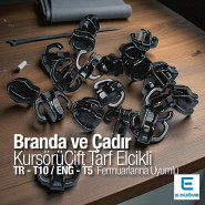 Çift Elcikli Tip 10 Naylon Fermuar Kursörü Çadır Fermuarı Kursörü IN002N10C