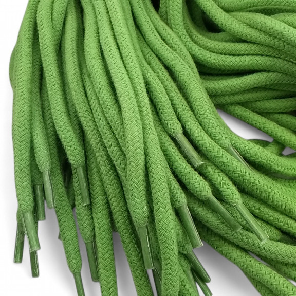 Yuvarlak Kordon 125 cm Pamuk Fıstık Yeşili Promosyonlu Satış PROMOYKRD00PFGreen