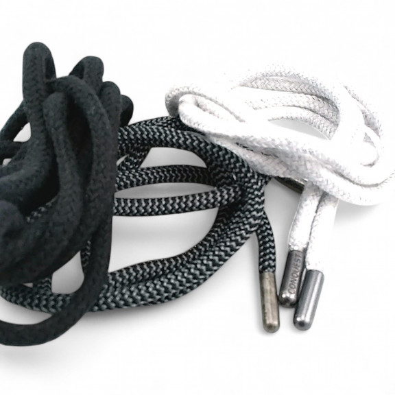 Yuvarlak Kordon 130 cm Pamuk Siyah Tres Kordon 100 Ad YKRD00PBlack