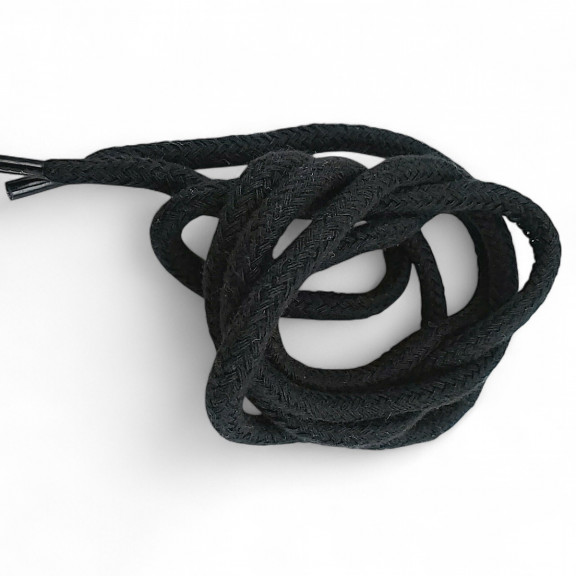 Yuvarlak Kordon 130 cm Pamuk Siyah Tres Kordon 100 Ad YKRD00PBlack