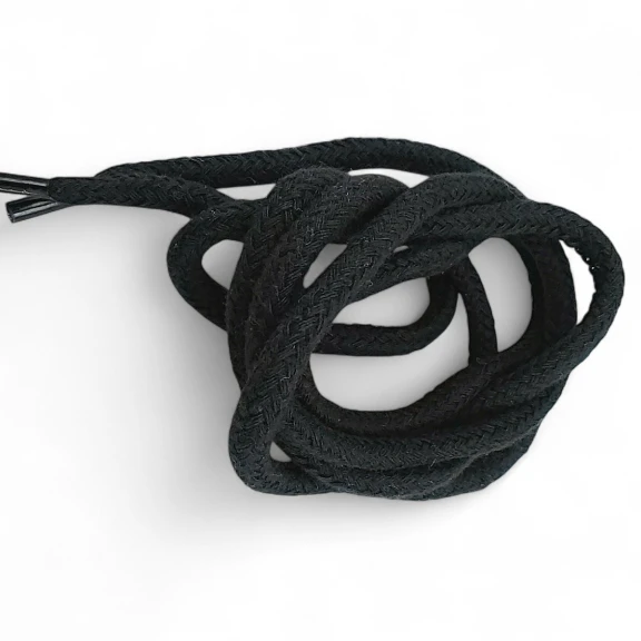 Yuvarlak Kordon 130 cm Pamuk Siyah Tres Kordon 100 Ad YKRD00PBlack