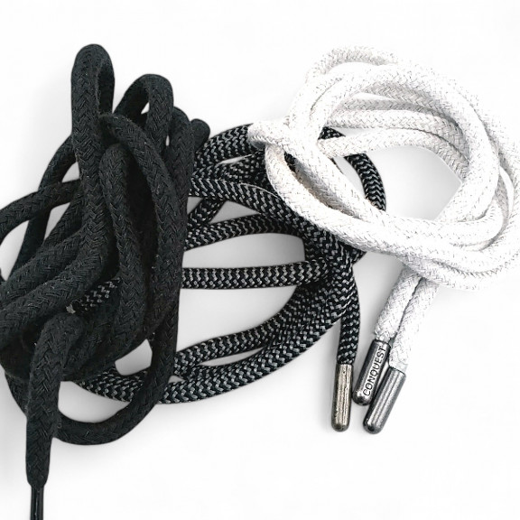 Yuvarlak Kordon 130 cm Pamuk Siyah Tres Kordon 100 Ad YKRD00PBlack