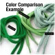 Braided Cord 130 cm - 1,42 yd Cotton Dark Green Tres Cord 100 Pcs YKRD00PDGreen