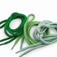 Braided Cord 130 cm - 1,42 yd Cotton Dark Green Tres Cord 100 Pcs YKRD00PDGreen