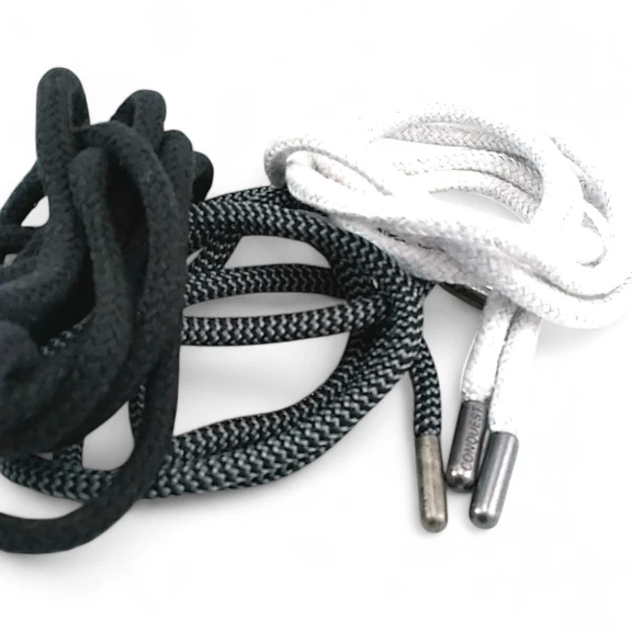 Yuvarlak Kordon 130 cm Pamuk Koyu Gri Tres Kordon 100 Ad YKRD00PDGrey