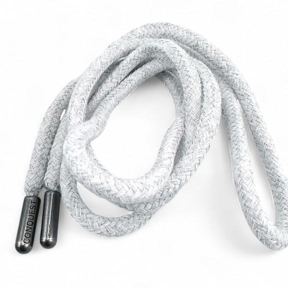 Yuvarlak Kordon 130 cm Pamuk Gri Melanj Tres Kordon 100 Ad YKRD00PGMelanj