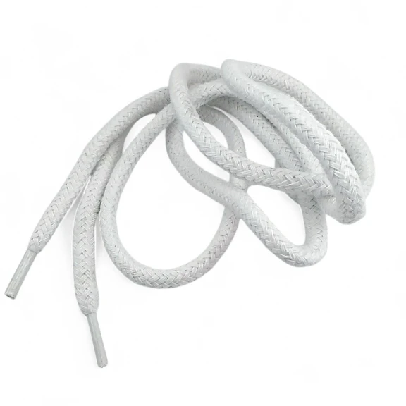 Yuvarlak Kordon 130 cm Pamuk Optik Beyaz Tres Kordon 100 Ad YKRD00POB