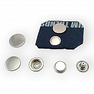 Coat Snap Button Stainless Deluxe Series 503 Italian Style DLX00503P