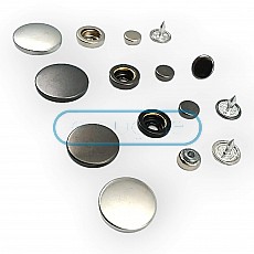 Coat Snap Button Deluxe Series 501C Stainless Italian Style DLXC00501P