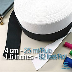 Drawcord Waistband Elastic 4 cm  - 1,57" - 25 mt/Roll – 27 Yds DOKL00040 Drawcord Waistband Elastic 4 cm  - 1,57" - 25 mt/Roll – 27 Yds DOKL00040