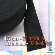 Dokuma Lastik 4,5 cm - 25 mt/Rulo DOKL00045