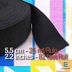 Drawcord Waistband Elastic 5,5 cm  - 2,16" - 25 mt/Roll – 27 Yds DOKL00055 Drawcord Waistband Elastic 5,5 cm  - 2,16" - 25 mt/Roll – 27 Yds DOKL00055