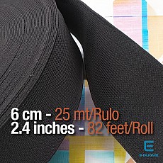 Drawcord Waistband Elastic 6 cm  - 2,36" - 25 mt/Roll – 27 Yds DOKL00060 Drawcord Waistband Elastic 6 cm  - 2,36" - 25 mt/Roll – 27 Yds DOKL00060