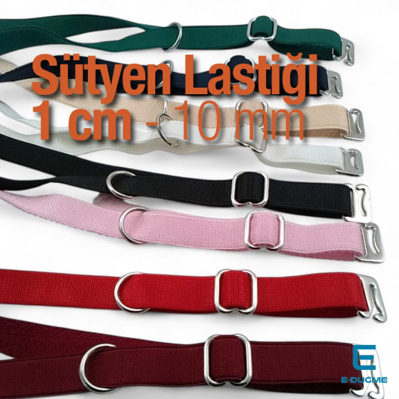 Sütyen Lastiği 1 cm - 100 mt/Rulo SUT0010
