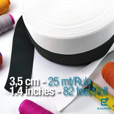 Dokuma Lastik 3,5 cm - 25 mt/Rulo DOKL00035