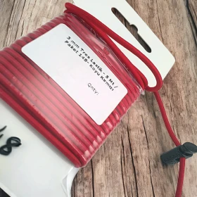 Yuvarlak Lastik Koyu Kırmızı 3 mm Tres Lastik 5 mt LYV0005PK148