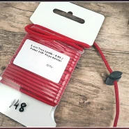 Yuvarlak Lastik Koyu Kırmızı  3 mm Tres Lastik 5 mt  LYV0005PK148