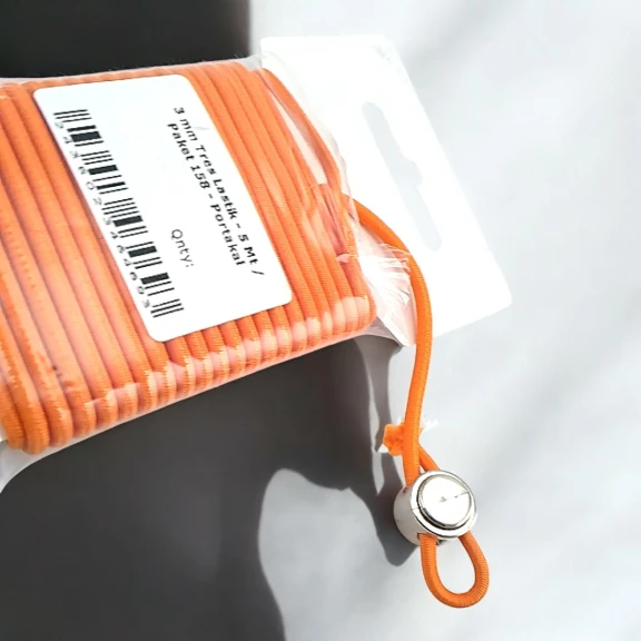 Yuvarlak Lastik Portakal  3 mm Tres Lastik 5 mt  LYV0005PK158