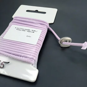 Yuvarlak Lastik Açık Lila 3 mm Tres Lastik 5 mt LYV0005PK165