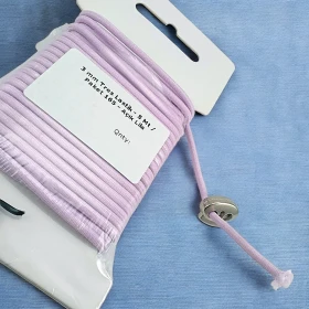 Yuvarlak Lastik Açık Lila 3 mm Tres Lastik 5 mt LYV0005PK165